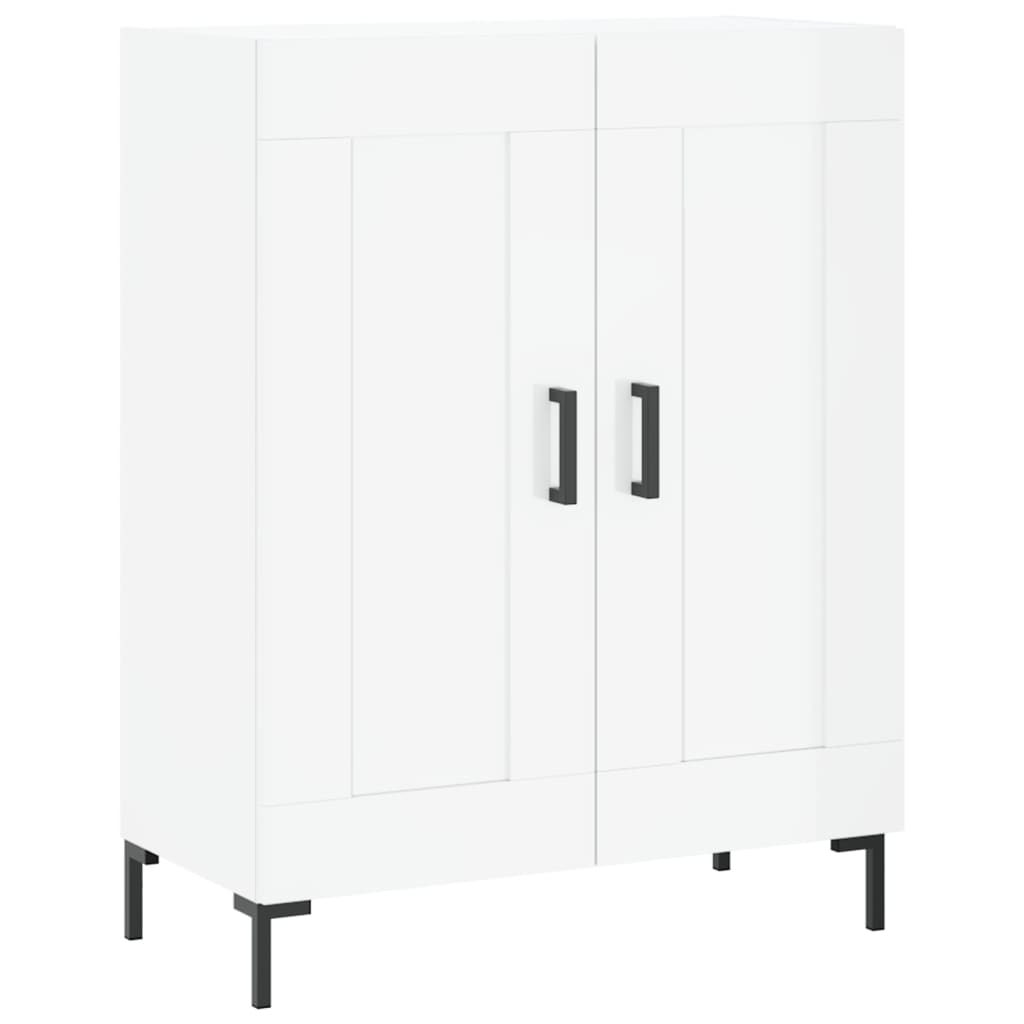 Komoda sjajna bijela 69,5x34x90 cm od konstruiranog drva