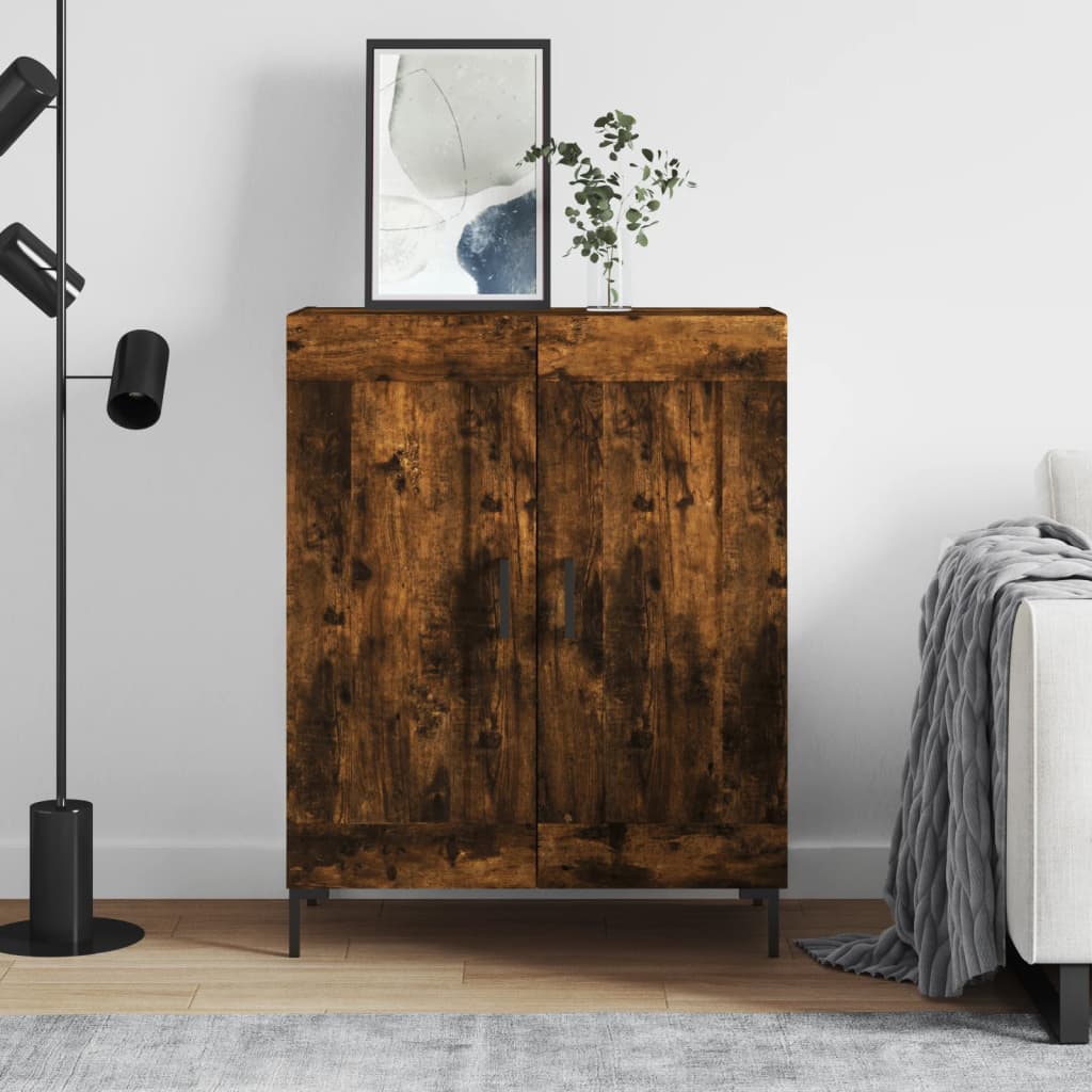 Komoda boja dimljenog hrasta 69,5x34x90 cm konstruirano drvo