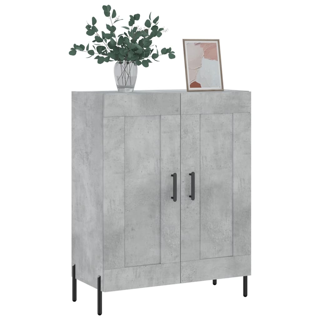 Komoda siva boja betona 69,5x34x90 cm od konstruiranog drva