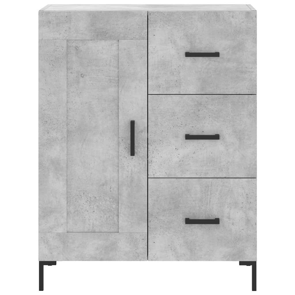 Komoda siva boja betona 69,5x34x90 cm od konstruiranog drva