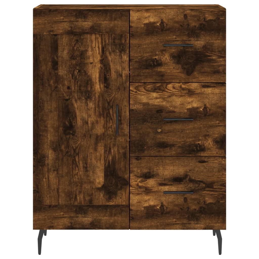 Komoda boja dimljenog hrasta 69,5x34x90 cm konstruirano drvo