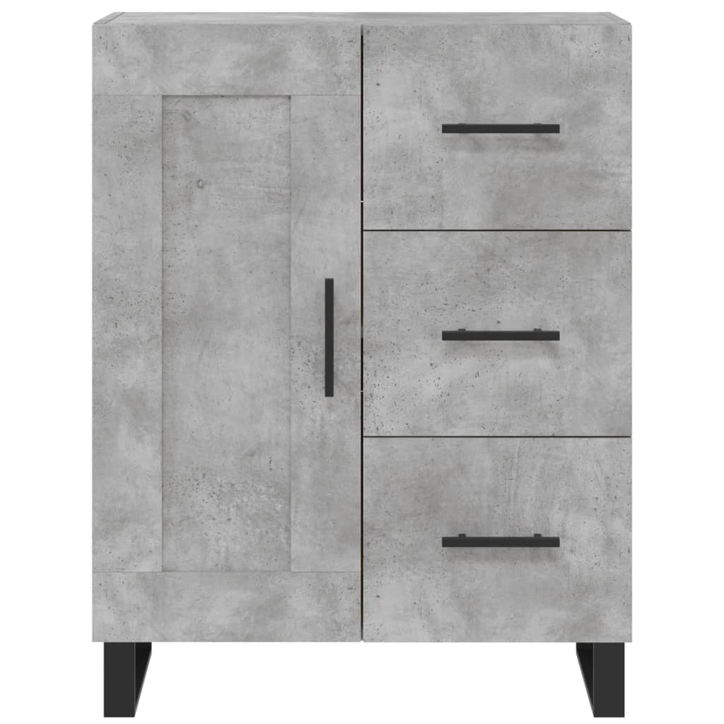 Komoda siva boja betona 69,5x34x90 cm od konstruiranog drva