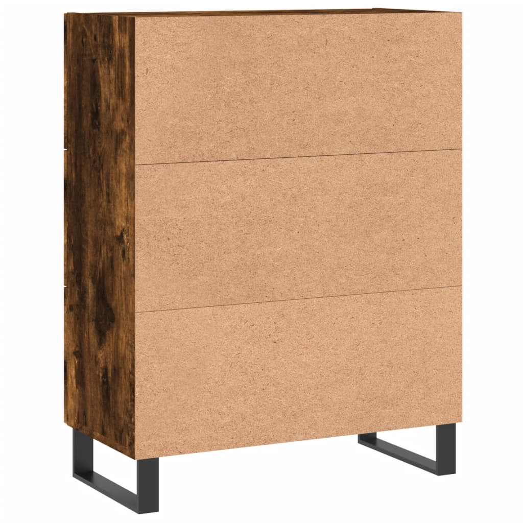 Komoda boja dimljenog hrasta 69,5x34x90 cm konstruirano drvo