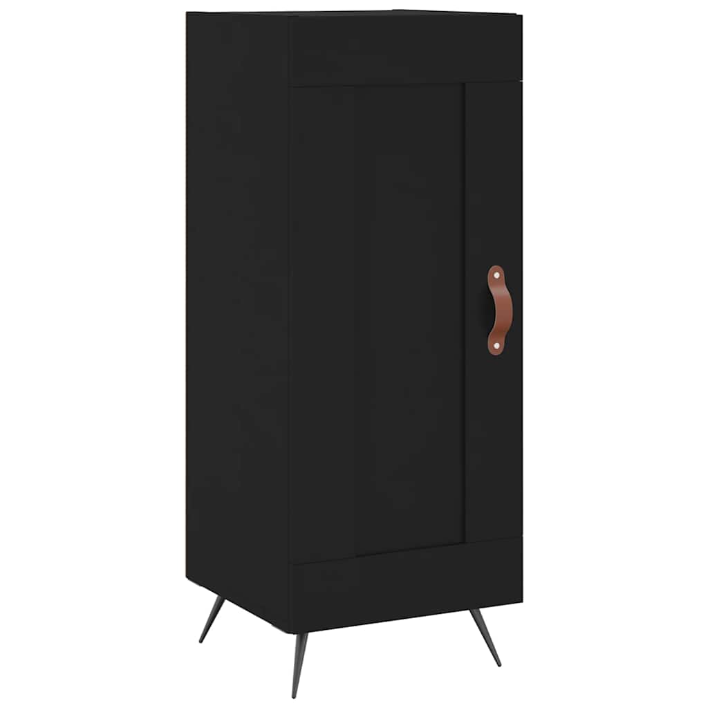 Komoda crna 34,5 x 34 x 90 cm od konstruiranog drva