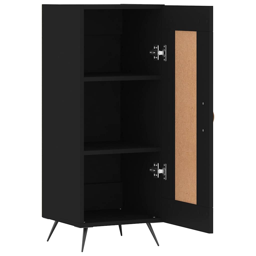 Komoda crna 34,5 x 34 x 90 cm od konstruiranog drva