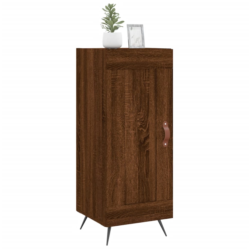 Komoda boja smeđeg hrasta 34,5 x 34 x 90 cm konstruirano drvo