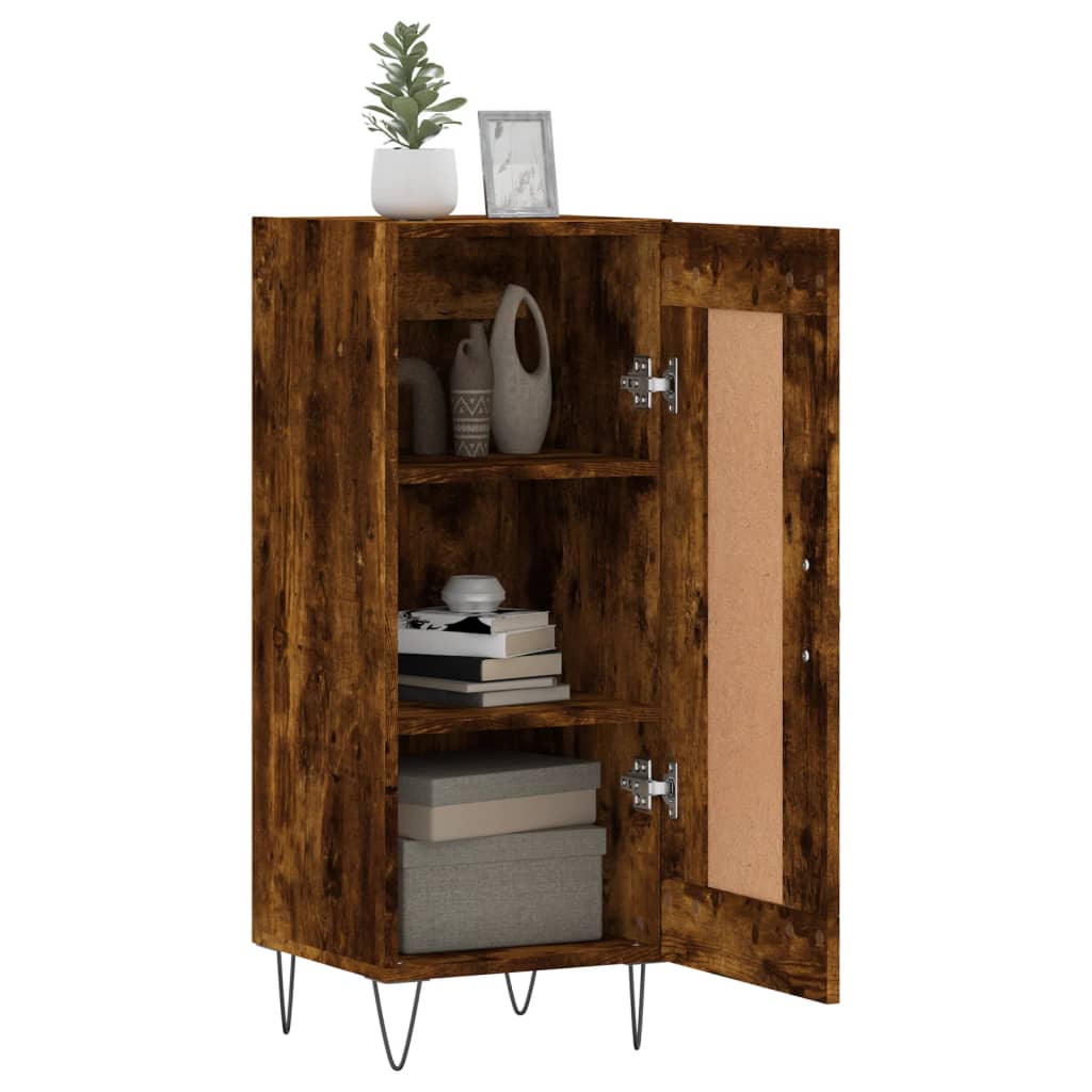 Komoda boja dimljenog hrasta 34,5x34x90 cm konstruirano drvo
