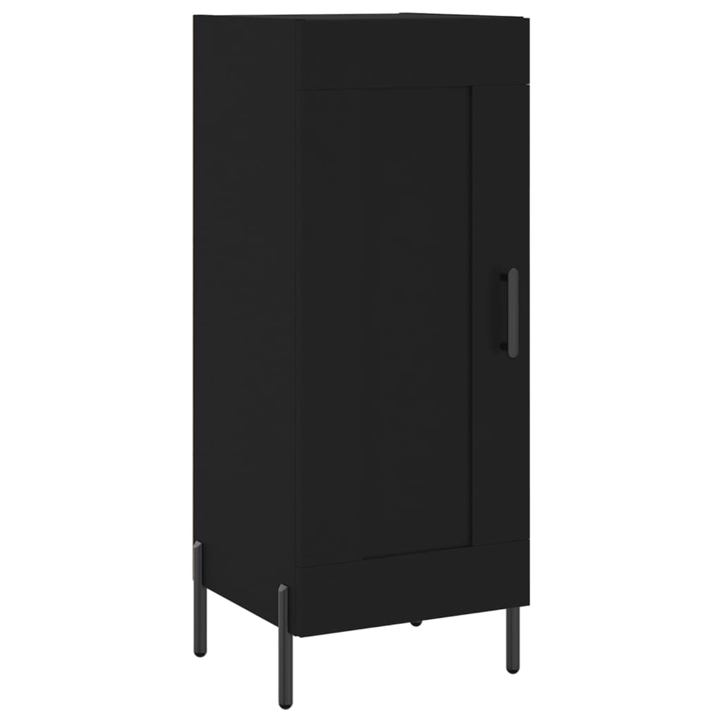 Komoda crna 34,5 x 34 x 90 cm od konstruiranog drva