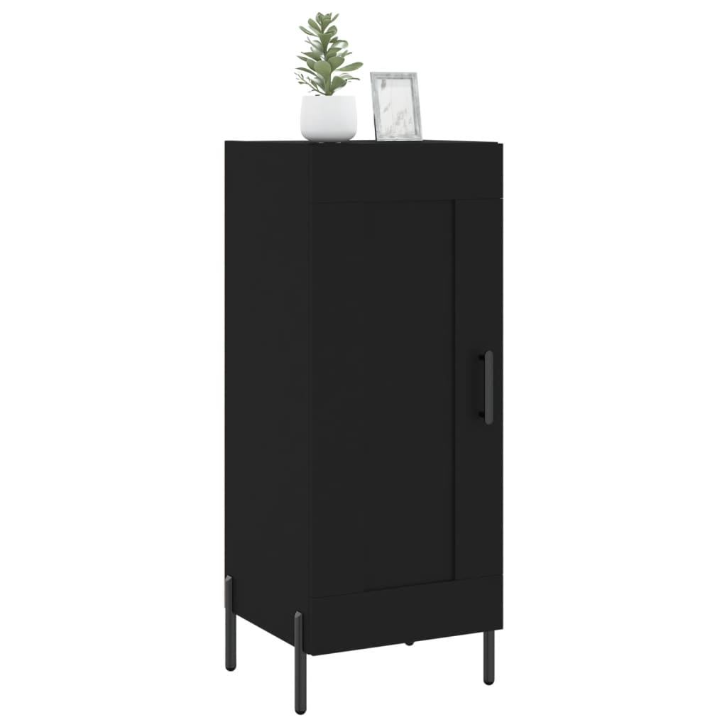 Komoda crna 34,5 x 34 x 90 cm od konstruiranog drva