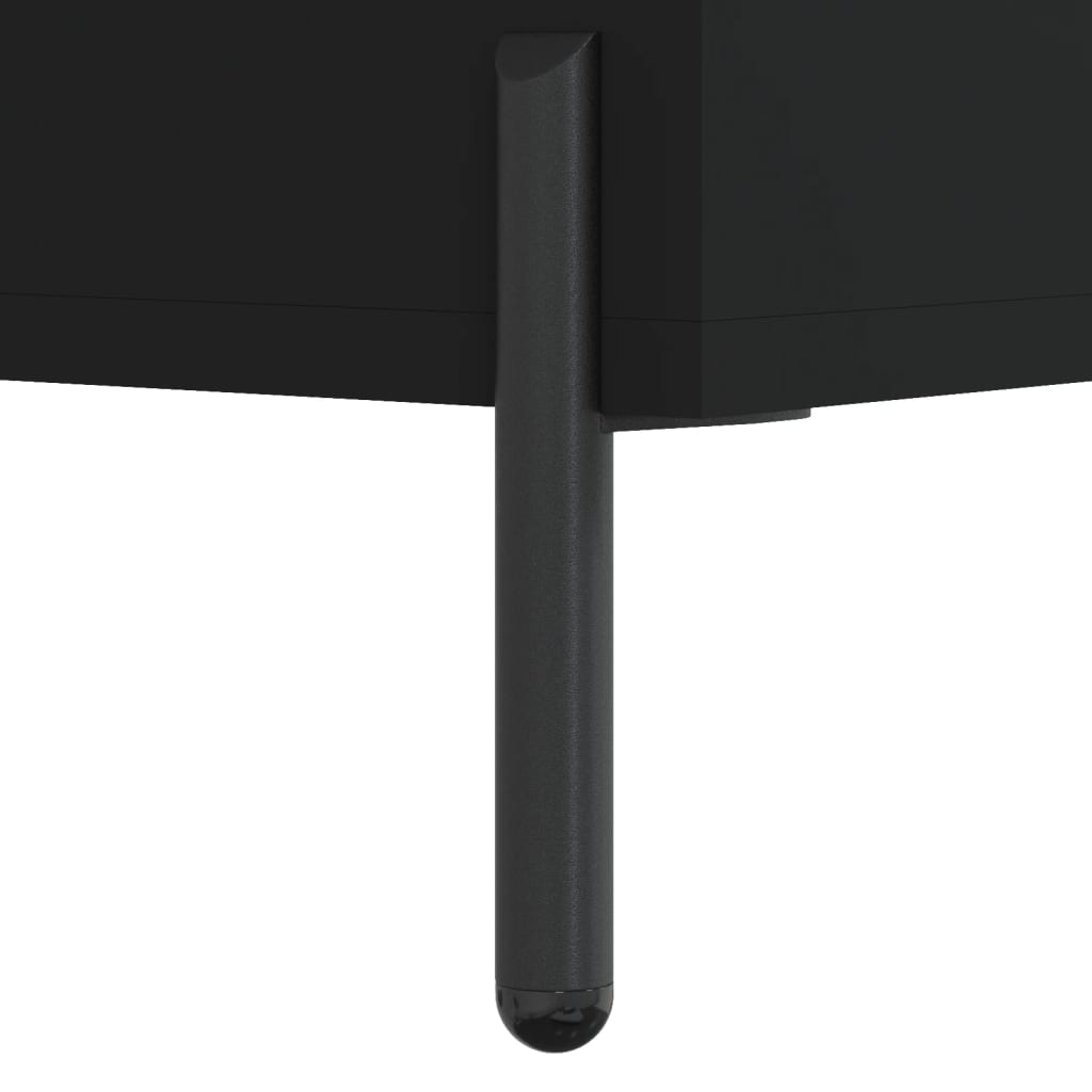 Komoda crna 34,5 x 34 x 90 cm od konstruiranog drva