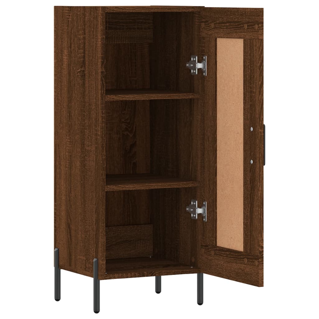 Komoda boja smeđeg hrasta 34,5 x 34 x 90 cm konstruirano drvo