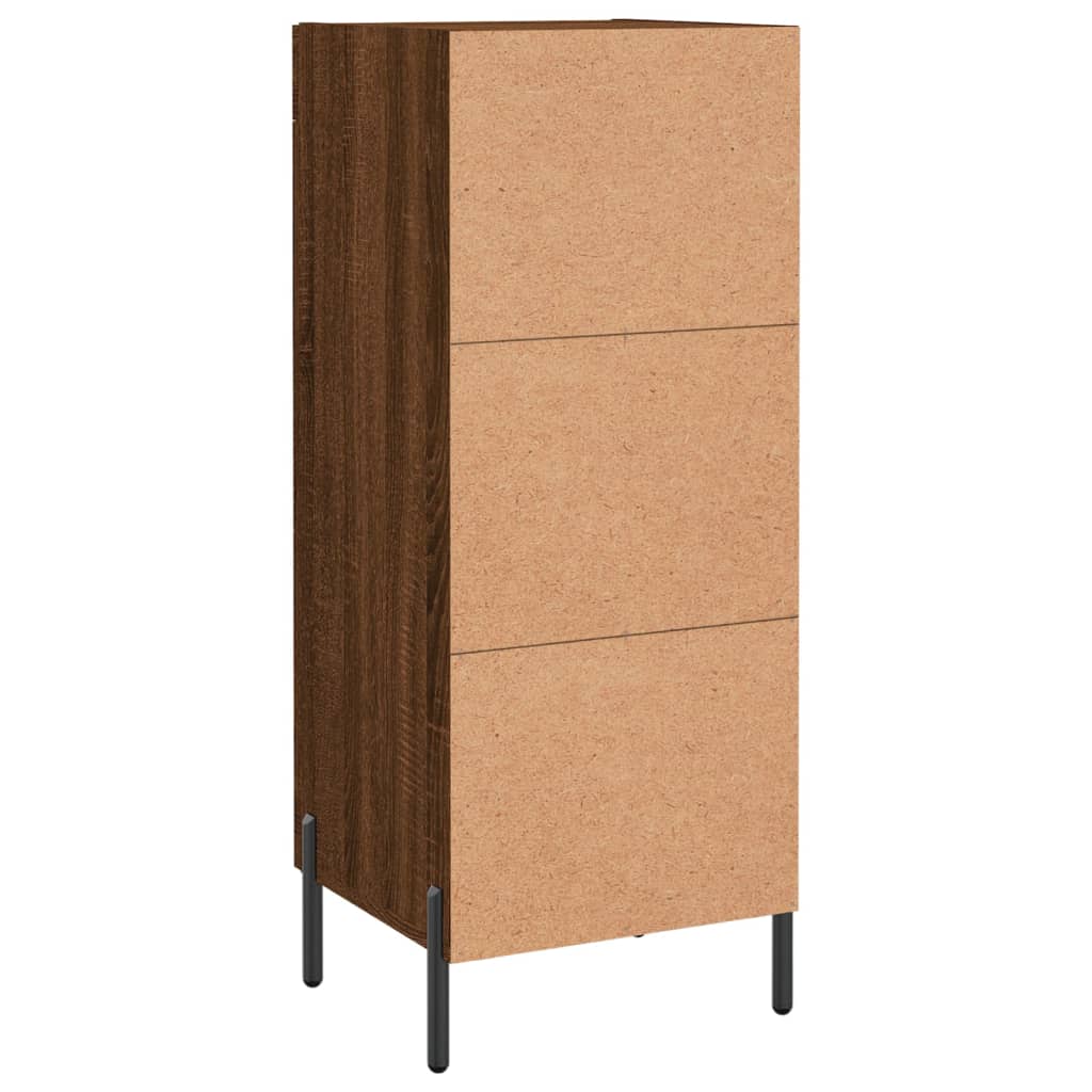 Komoda boja smeđeg hrasta 34,5 x 34 x 90 cm konstruirano drvo