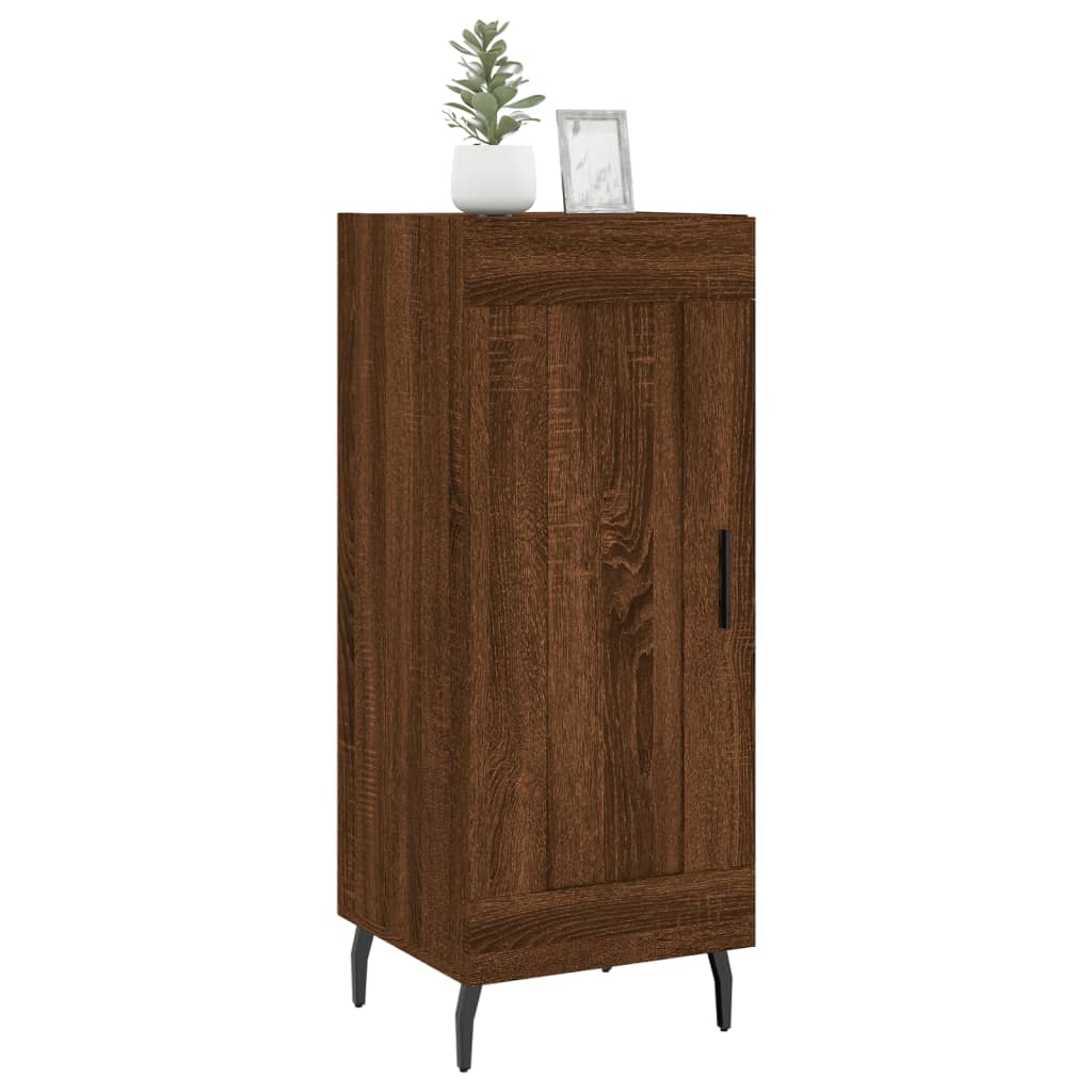 Komoda boja smeđeg hrasta 34,5 x 34 x 90 cm konstruirano drvo