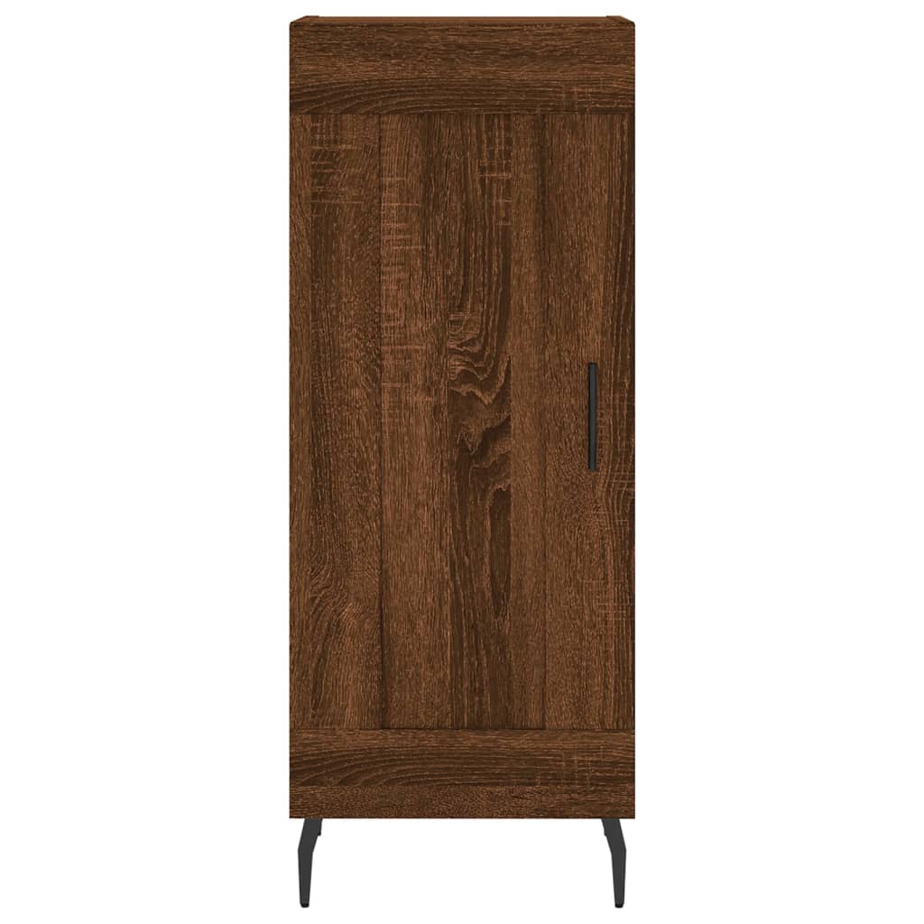 Komoda boja smeđeg hrasta 34,5 x 34 x 90 cm konstruirano drvo