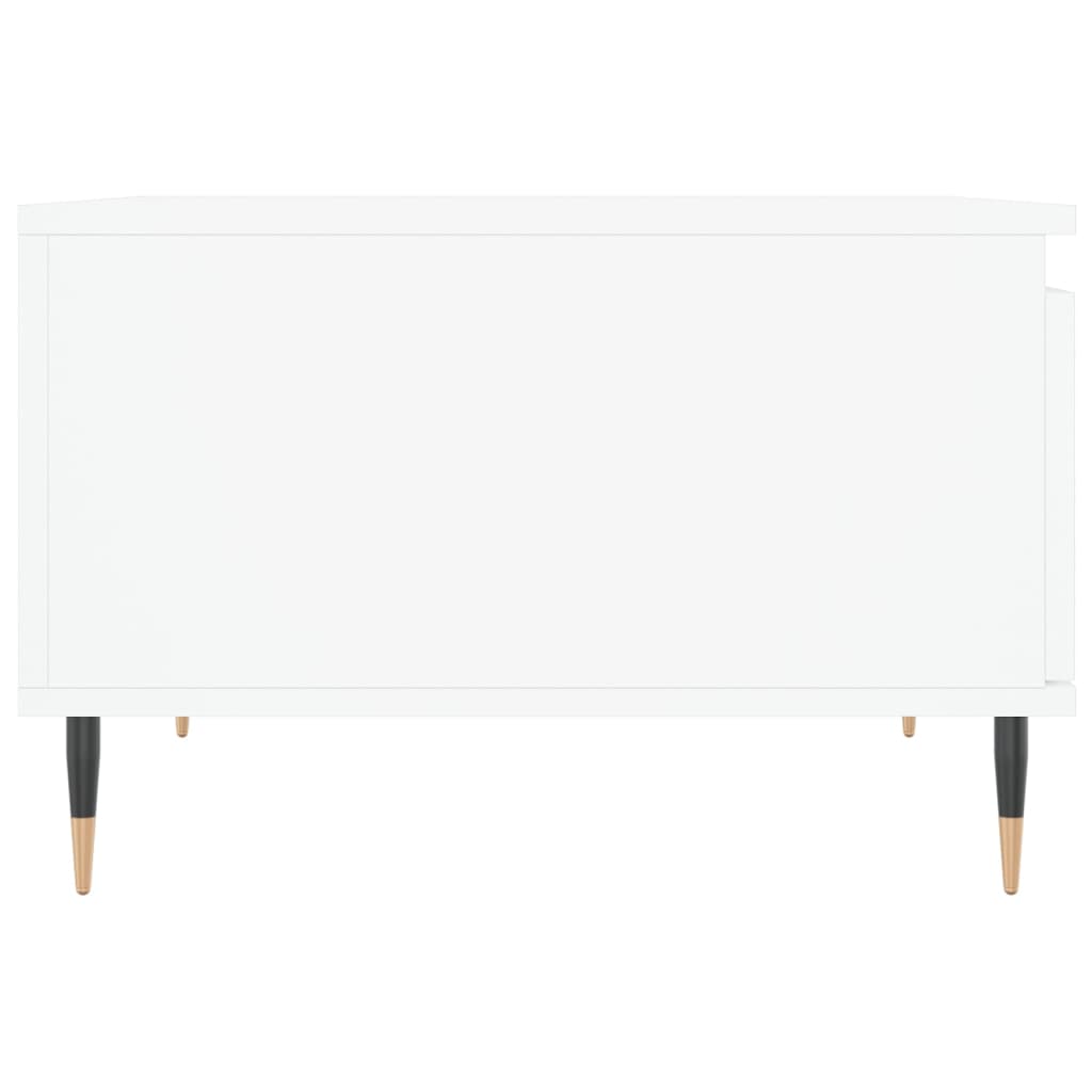 Stolić za kavu bijeli 55 x 55 x 36,5 cm od konstruiranog drva