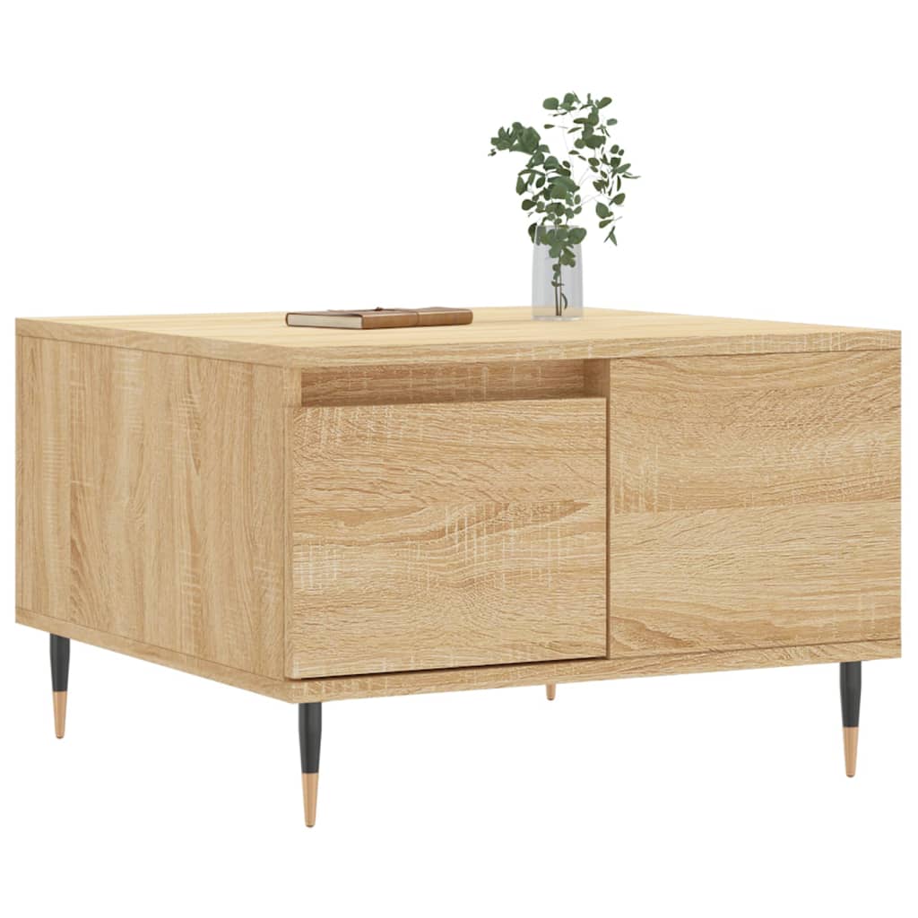 Stolić za kavu boja hrasta 55x55x36,5 cm konstruirano drvo