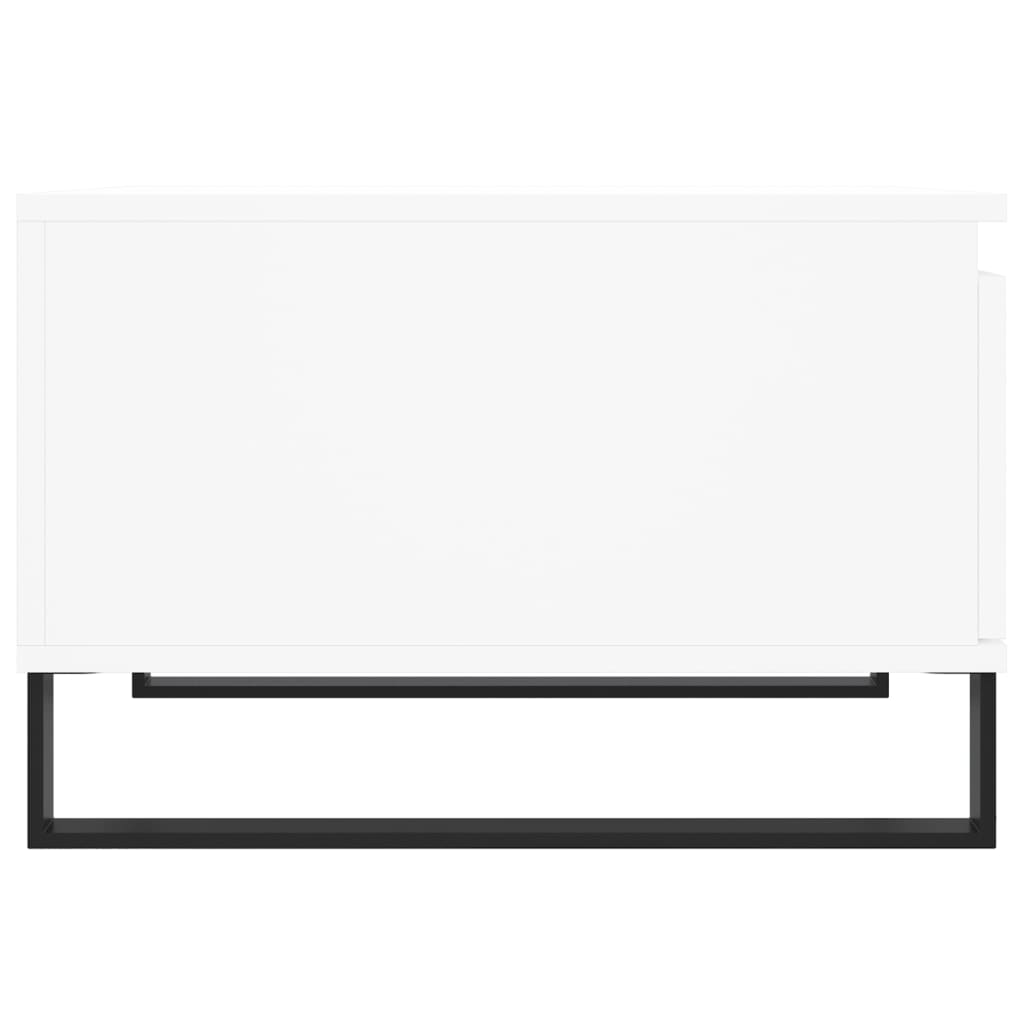Stolić za kavu bijeli 55 x 55 x 36,5 cm od konstruiranog drva