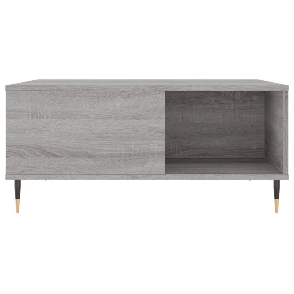 Stolić za kavu boja sivog hrasta 80x80x36,5cm konstruirano drvo