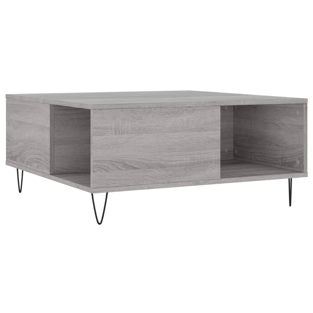 Stolić za kavu boja sivog hrasta 80x80x36,5cm konstruirano drvo