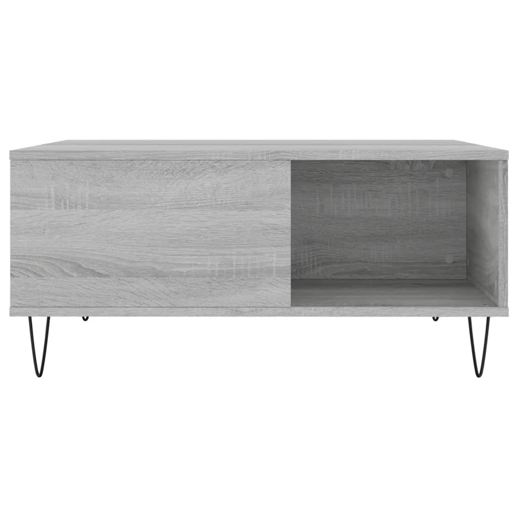 Stolić za kavu boja sivog hrasta 80x80x36,5cm konstruirano drvo