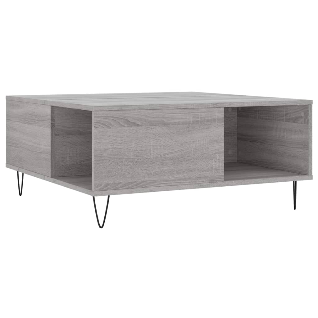 Stolić za kavu boja sivog hrasta 80x80x36,5cm konstruirano drvo