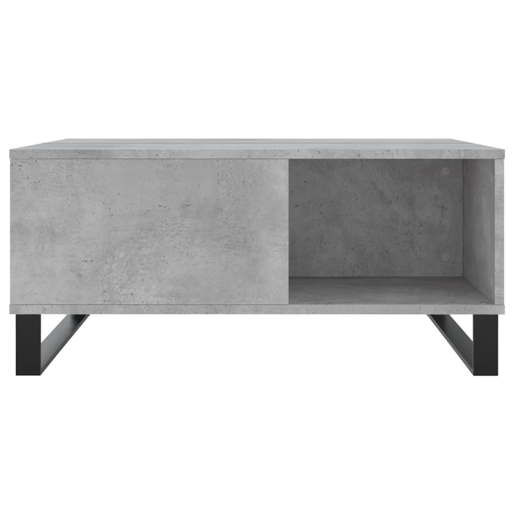 Stolić za kavu boja betona 80 x 80 x 36,5 cm konstruirano drvo