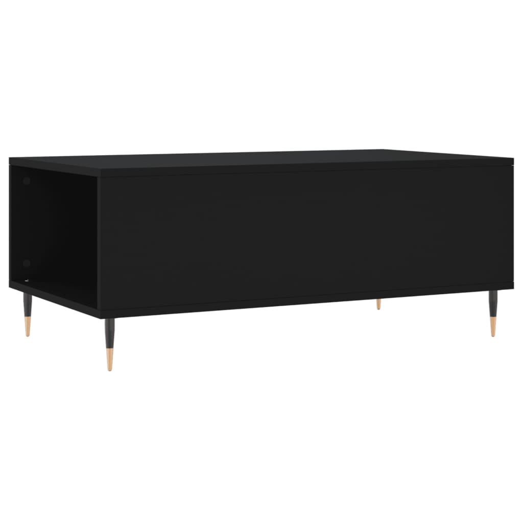 Stolić za kavu crni 90 x 50 x 36,5 cm od konstruiranog drva