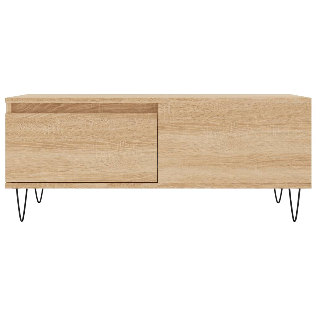 Stolić za kavu boja hrasta 90x50x36,5 cm konstruirano drvo
