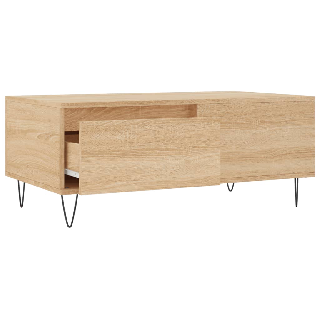 Stolić za kavu boja hrasta 90x50x36,5 cm konstruirano drvo