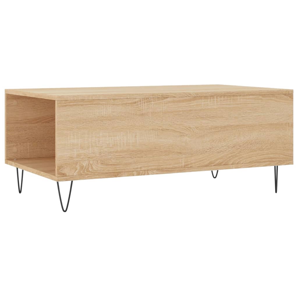 Stolić za kavu boja hrasta 90x50x36,5 cm konstruirano drvo