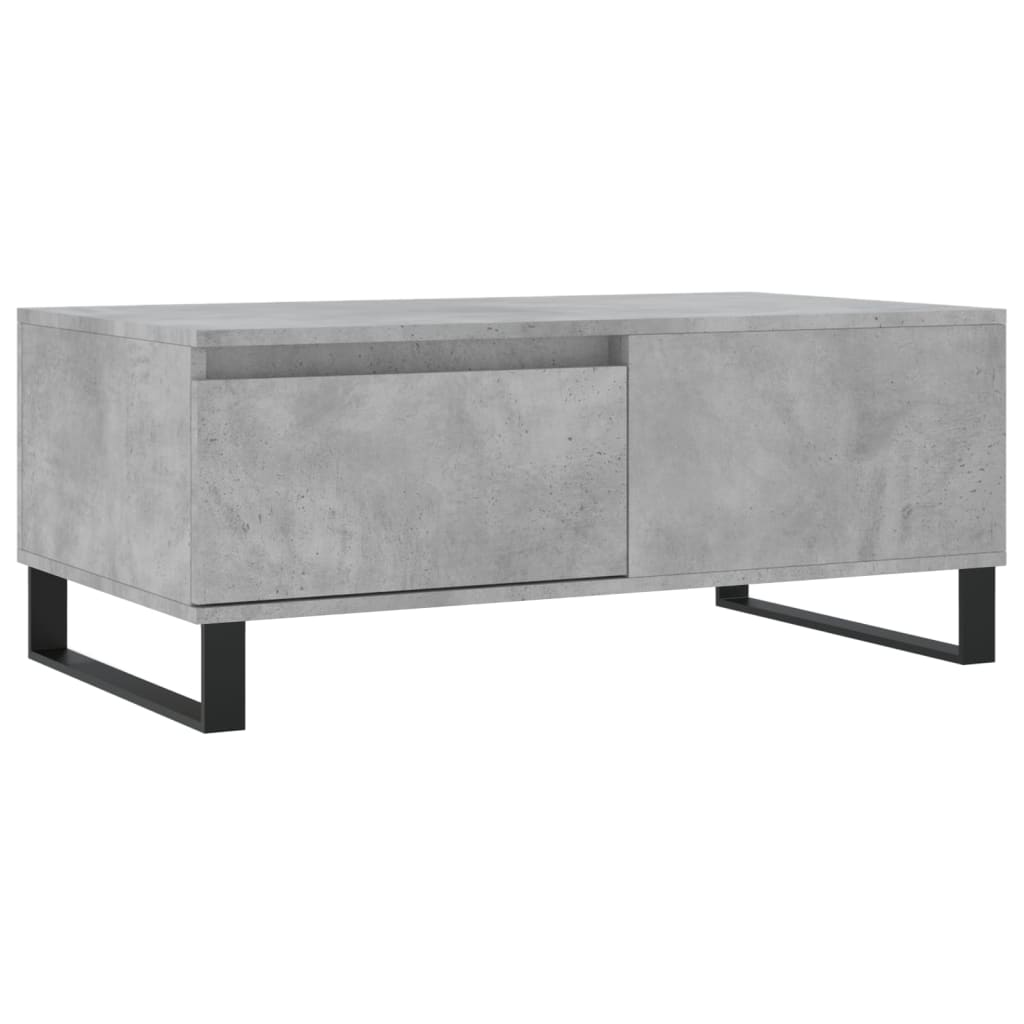 Stolić za kavu boja betona 90x50x36,5 cm konstruirano drvo