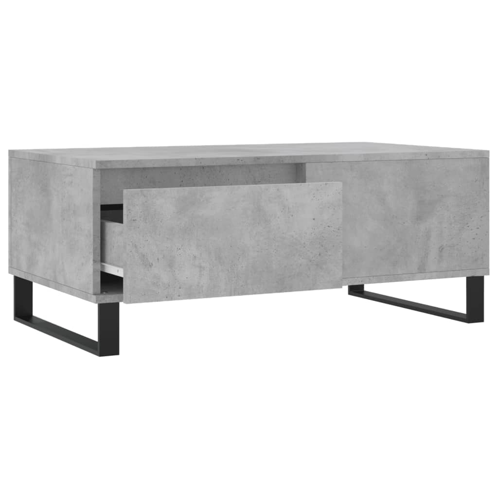 Stolić za kavu boja betona 90x50x36,5 cm konstruirano drvo