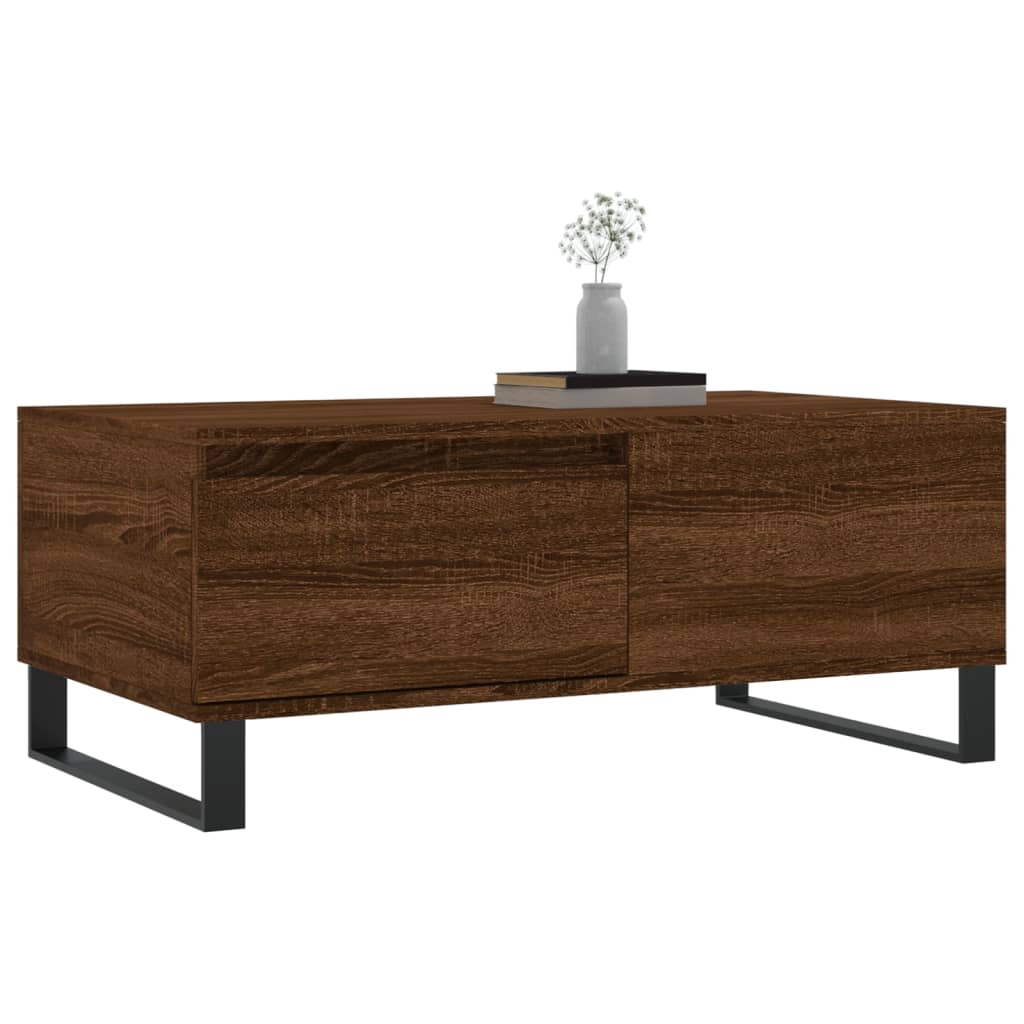 Stolić za kavu smeđa boja hrasta 90x50x36,5cm konstruirano drvo