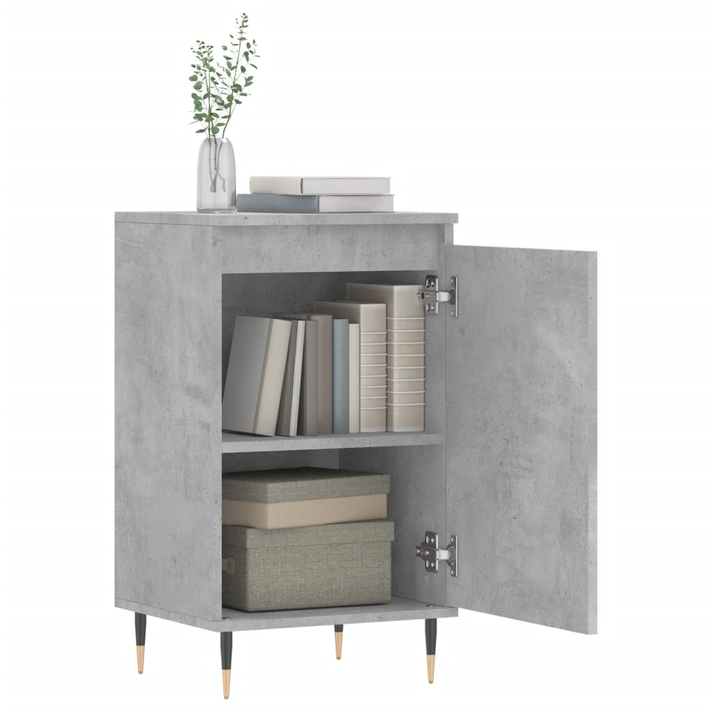 Komoda siva boja betona 40 x 35 x 70 cm od konstruiranog drva