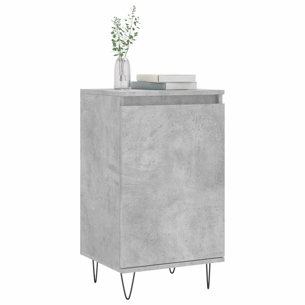 Komoda siva boja betona 40 x 35 x 70 cm od konstruiranog drva