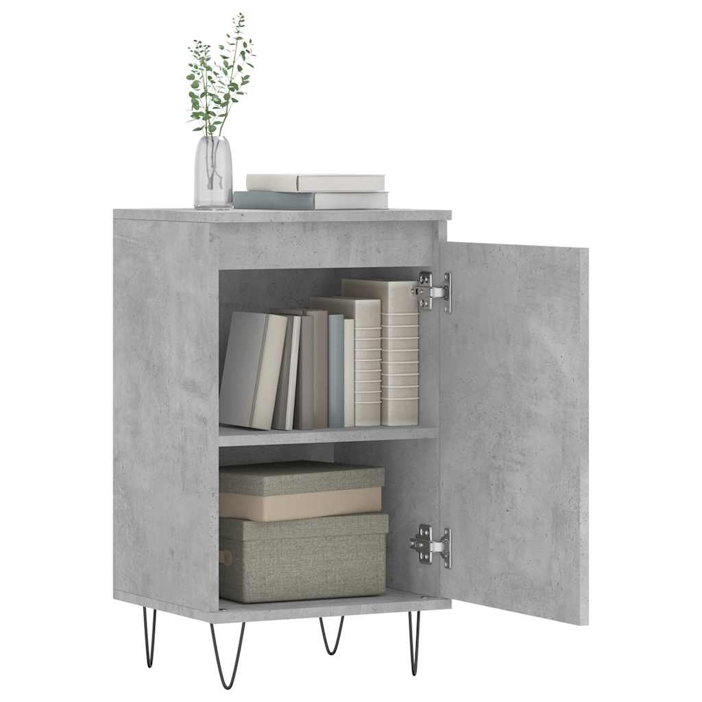 Komoda siva boja betona 40 x 35 x 70 cm od konstruiranog drva
