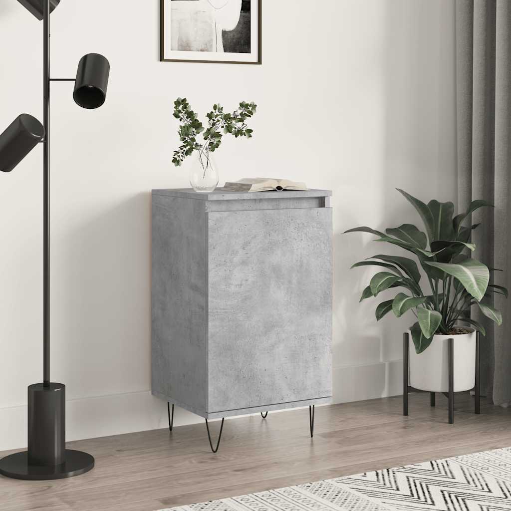 Komoda siva boja betona 40 x 35 x 70 cm od konstruiranog drva