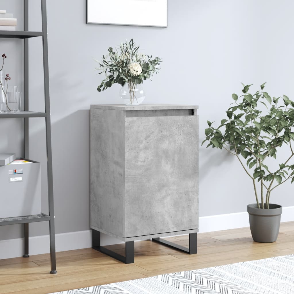 Komoda siva boja betona 40 x 35 x 70 cm od konstruiranog drva