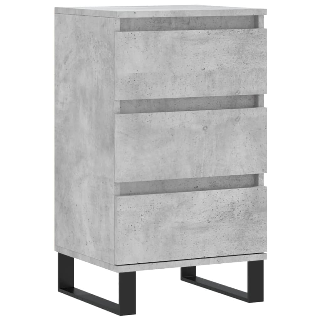 Komoda siva boja betona 40 x 35 x 70 cm od konstruiranog drva
