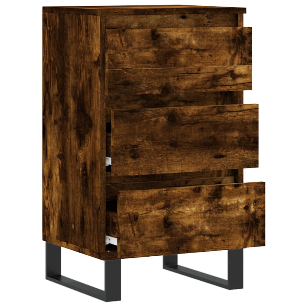 Komoda boja dimljenog hrasta 40 x 35 x 70 cm konstruirano drvo