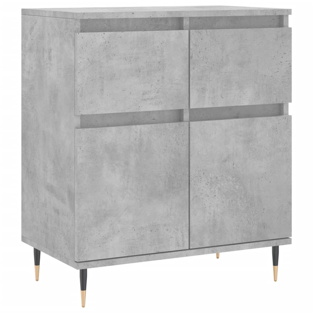 Komoda siva boja betona 60x35x70 cm od konstruiranog drva