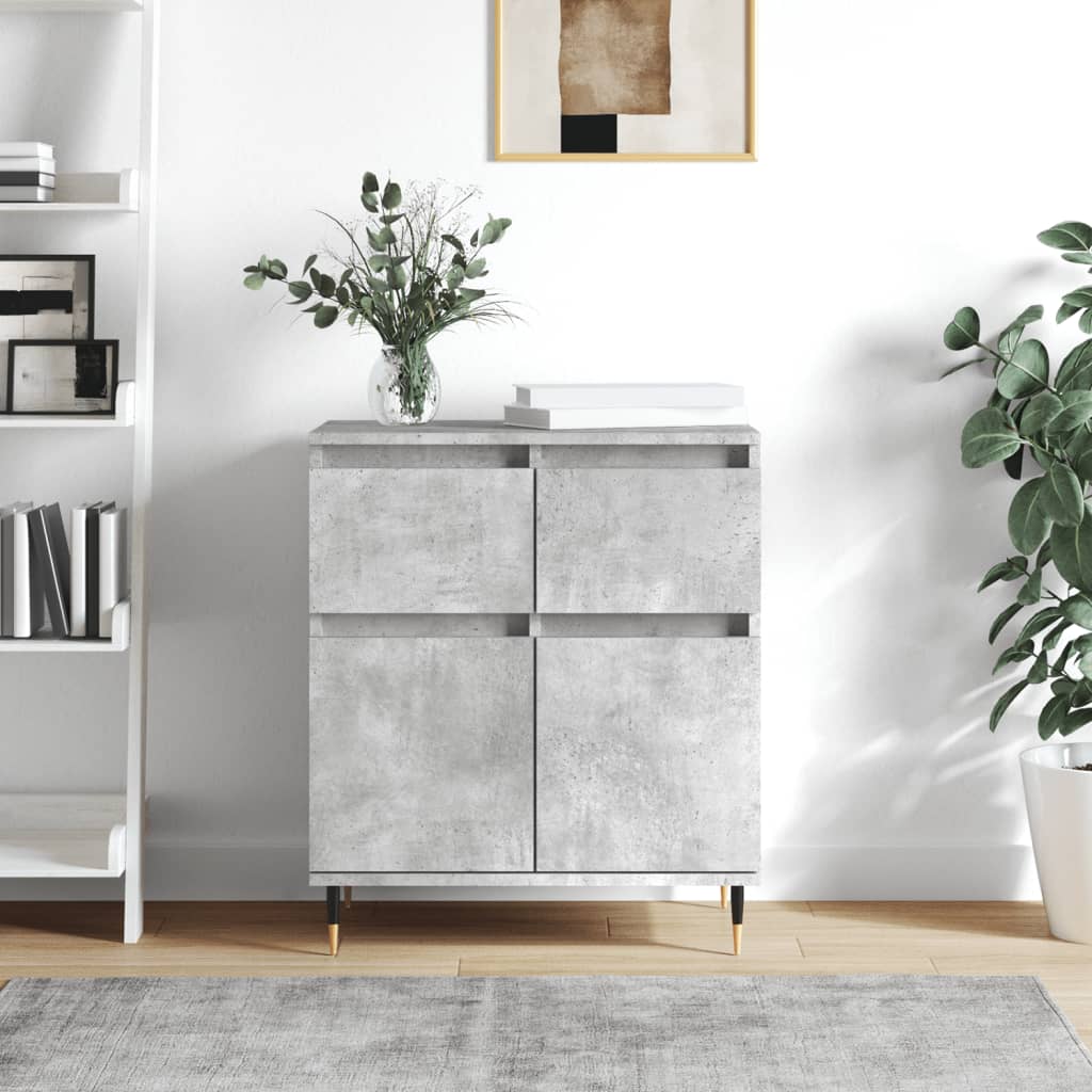 Komoda siva boja betona 60x35x70 cm od konstruiranog drva