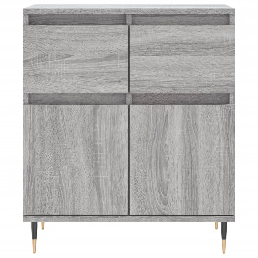 Komoda sivog hrasta sonome 60x35x70 cm od konstruiranog drva