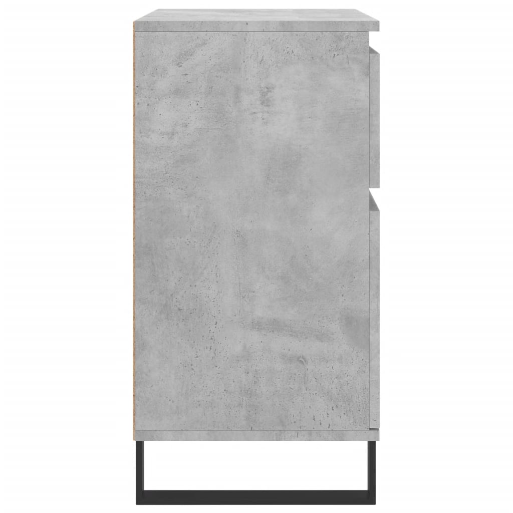 Komoda siva boja betona 60x35x70 cm od konstruiranog drva