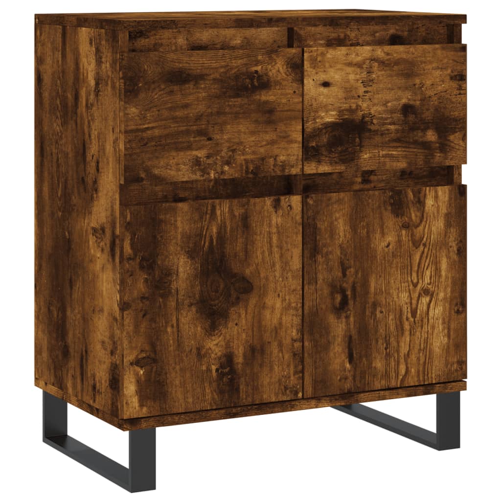 Komoda boja dimljenog hrasta 60 x 35 x 70 cm konstruirano drvo