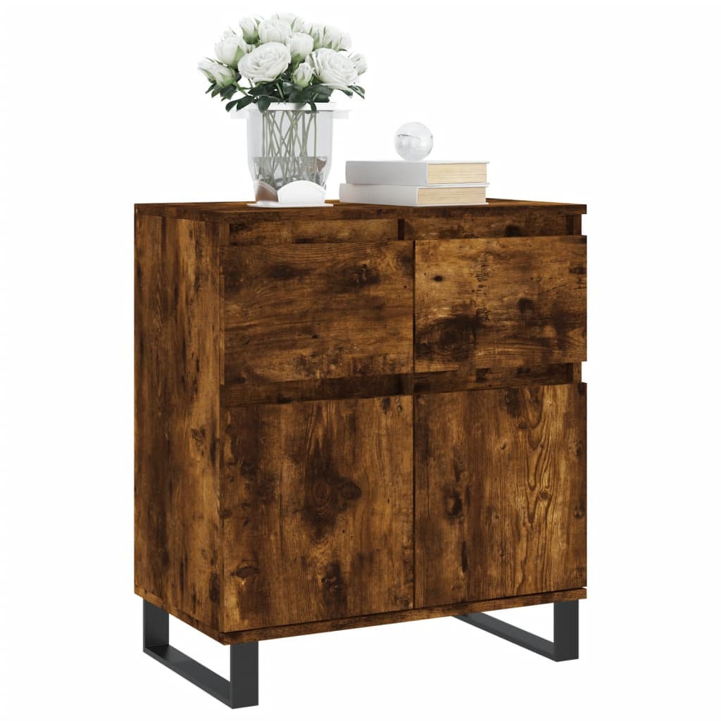 Komoda boja dimljenog hrasta 60 x 35 x 70 cm konstruirano drvo