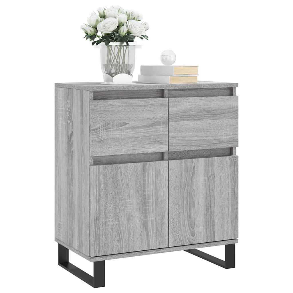 Komoda sivog hrasta sonome 60x35x70 cm od konstruiranog drva