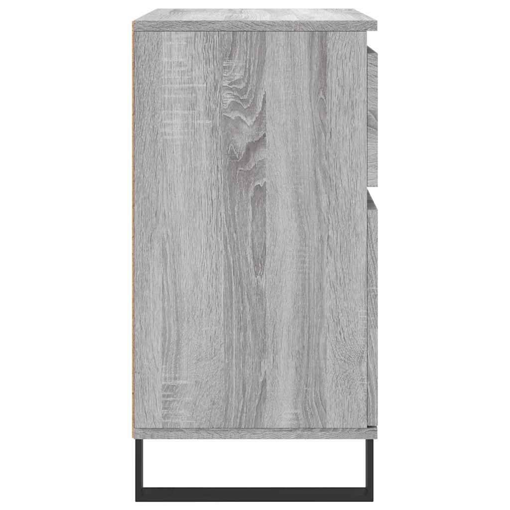 Komoda sivog hrasta sonome 60x35x70 cm od konstruiranog drva