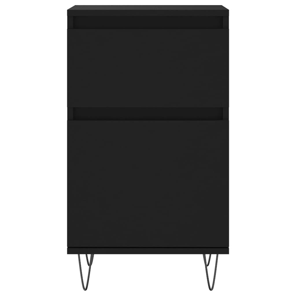 Komode 2 kom crne 40 x 35 x 70 cm od konstruiranog drva