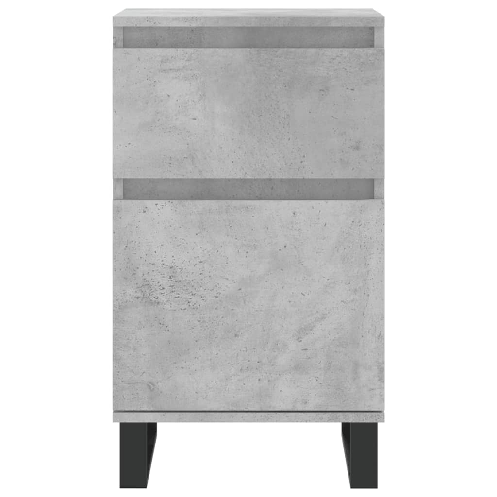 Komode 2 kom boja betona 40 x 35 x 70 cm od konstruiranog drva Siva